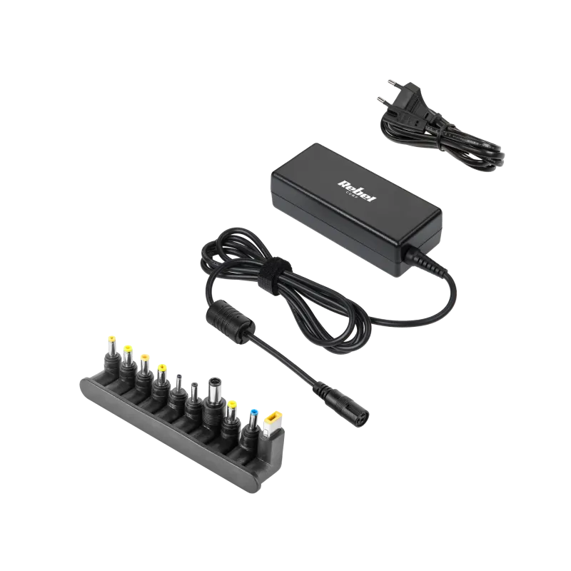 Zasilacz uniwersalny Rebel 10 końcówek 65 W 18-20 V automatyczny Zasilacz uniwersalny Rebel 10 końcówek 65 W 18-20 V automatyczny