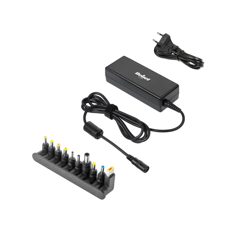 Zasilacz uniwersalny Rebel 10 końcówek 90 W 18,5-20 V automatyczny Zasilacz uniwersalny Rebel 10 końcówek 90 W 18,5-20 V automatyczny