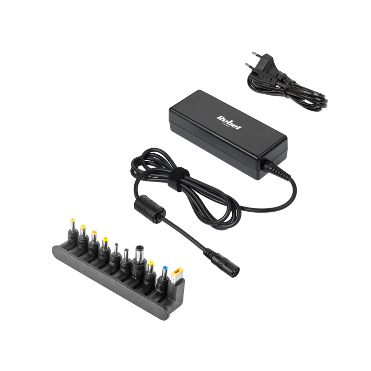 Zasilacz uniwersalny Rebel 10 końcówek 90 W 18,5-20 V automatyczny Zasilacz uniwersalny Rebel 10 końcówek 90 W 18,5-20 V automatyczny