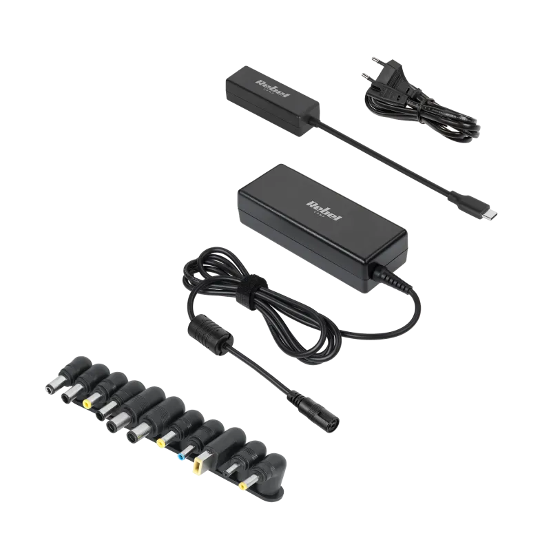 Zasilacz uniwersalny Rebel 11 końcówek 90 W 15-20 V automatyczny z funkcją Power Delivery