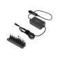 Zasilacz uniwersalny Rebel 8 końcówek, USB 65 W / 15-24 V