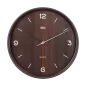 Zegar ścienny 30 cm ciemny brąz