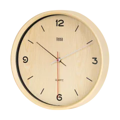 Zegar ścienny 30 cm jasny brąz