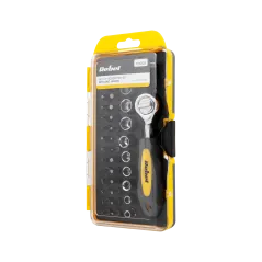 Zestaw bitów i nasadek z grzechotką 38szt.