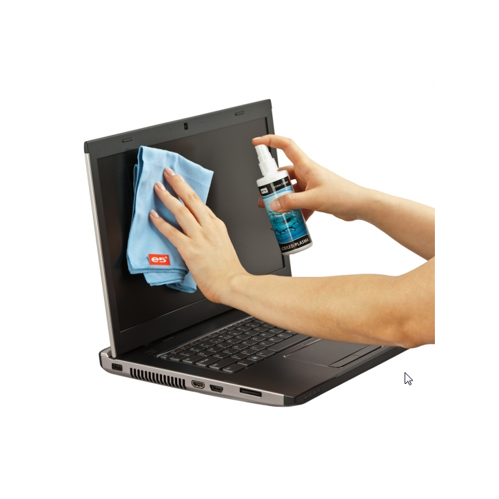 Zestaw czyszczący do ekranów LCD/LED/PLASMA/OLED płyn+mikrofibra e5 Zestaw czyszczący do ekranów LCD/LED/PLASMA/OLED płyn+mikrofibra e5