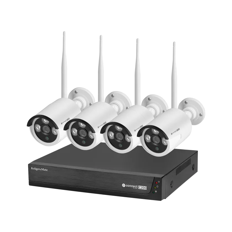 Zestaw do monitoringu WiFi Kruger&Matz Connect C200 Tuya Zestaw do monitoringu WiFi Kruger&Matz Connect C200 Tuya