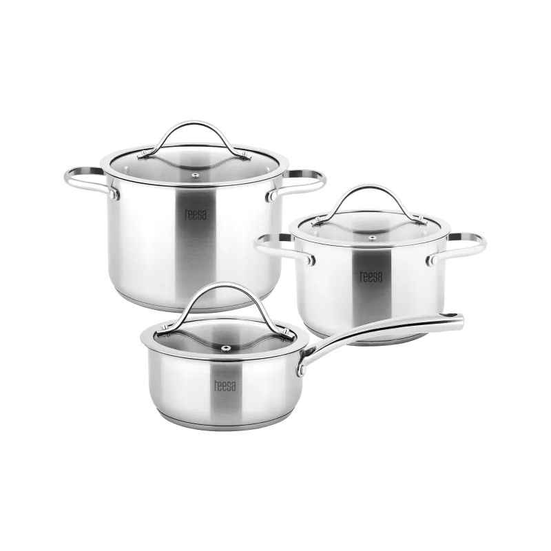 Zestaw garnków 6 elementów TEESA COOK EXPERT MASTER Zestaw garnków 6 elementów TEESA COOK EXPERT MASTER