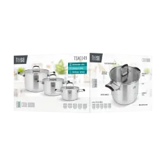 Zestaw garnków 6 elementów TEESA COOK PRIME