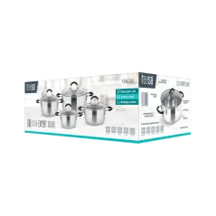 Zestaw garnków 8 elementów TEESA COOK EXPERT PRIME