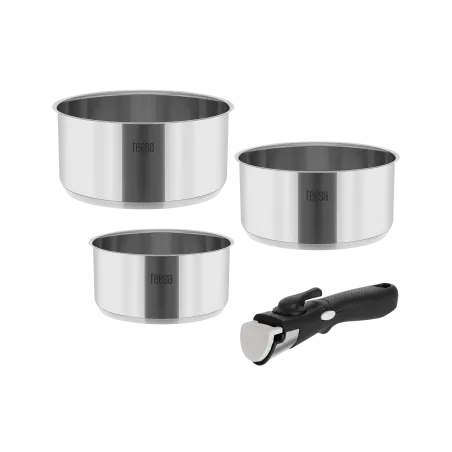 Zestaw garnków z odłączaną rączką TEESA COOK EXPERT SINGLE HAND