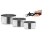 Zestaw garnków z odłączaną rączką TEESA COOK EXPERT SINGLE HAND Zestaw garnków z odłączaną rączką TEESA COOK EXPERT SINGLE HAND