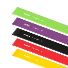 Zestaw gum do ćwiczeń lateksowe 2m - Long Band LTs-1, 1-5 kg, 5 gum, REBEL ACTIVE