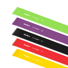 Zestaw gum do ćwiczeń lateksowe 2m - Long Band LTs-1, 1-5 kg, 5 gum, REBEL ACTIVE