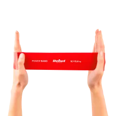 Zestaw gum do ćwiczeń lateksowy - Mini Band L, 2.3-18.2 kg, 5 gum, kolorowy, REBEL ACTIVE