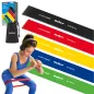 Zestaw gum do ćwiczeń lateksowy - Mini Band L, 2.3-18.2 kg, 5 gum, kolorowy, REBEL ACTIVE Zestaw gum do ćwiczeń lateksowy - Mini Band L, 2.3-18.2 kg, 5 gum, kolorowy, REBEL ACTIVE