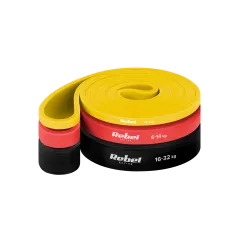 Zestaw gum do ćwiczeń lateksowy - Power Band PLs-1, 4-32 kg, 3 gumy, REBEL ACTIVE