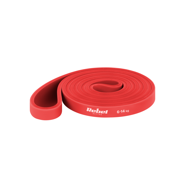 Zestaw gum do ćwiczeń lateksowy - Power Band PLs-1, 4-32 kg, 3 gumy, REBEL ACTIVE Zestaw gum do ćwiczeń lateksowy - Power Band PLs-1, 4-32 kg, 3 gumy, REBEL ACTIVE
