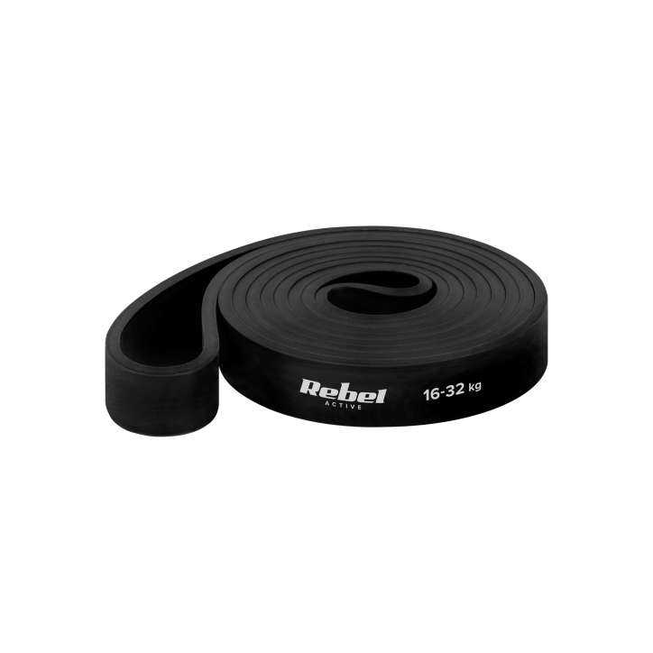 Zestaw gum do ćwiczeń lateksowy - Power Band PLs-1, 4-32 kg, 3 gumy, REBEL ACTIVE Zestaw gum do ćwiczeń lateksowy - Power Band PLs-1, 4-32 kg, 3 gumy, REBEL ACTIVE