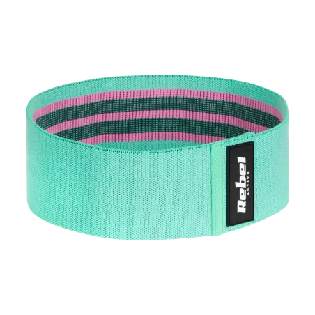 Zestaw gum do ćwiczeń materiałowy - Mini Band M, 27-55 kg, 3 gumy materiałowe, REBEL ACTIVE