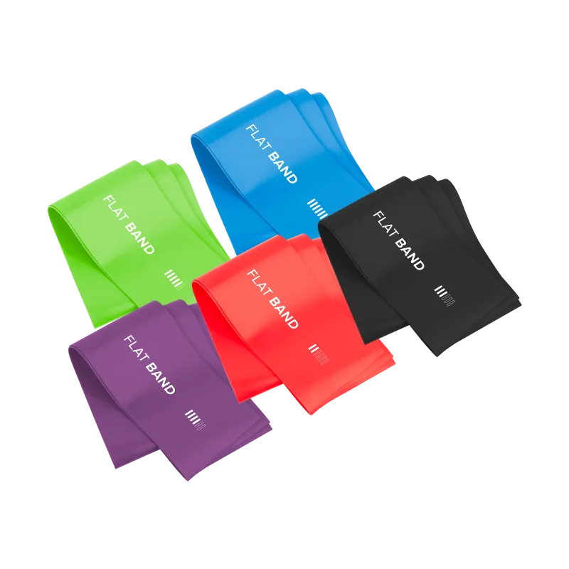 Zestaw gum do ćwiczeń TPE 2m - Flat Band Ls-1, 1,5-11,5 kg, 5 gum, REBEL ACTIVE Zestaw gum do ćwiczeń TPE 2m - Flat Band Ls-1, 1,5-11,5 kg, 5 gum, REBEL ACTIVE