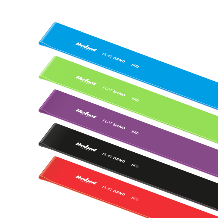 Zestaw gum do ćwiczeń TPE 2m - Long Band Ls-1, 1-5 kg, 5 gum, REBEL ACTIVE Zestaw gum do ćwiczeń TPE 2m - Long Band Ls-1, 1-5 kg, 5 gum, REBEL ACTIVE