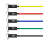 Zestaw gum oporowych do ćwiczeń - Power Tube Set , 5-30 kg, 5 gumy, REBEL ACTIVE Zestaw gum oporowych do ćwiczeń - Power Tube Set , 5-30 kg, 5 gumy, REBEL ACTIVE