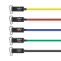 Zestaw gum oporowych do ćwiczeń - Power Tube Set , 5-30 kg, 5 gumy, REBEL ACTIVE