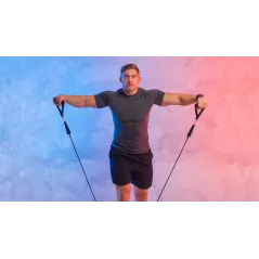 Zestaw gum oporowych do ćwiczeń - Power Tube Set , 5-30 kg, 5 gumy, REBEL ACTIVE