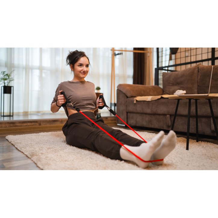Zestaw gum oporowych do ćwiczeń - Power Tube Set , 5-30 kg, 5 gumy, REBEL ACTIVE Zestaw gum oporowych do ćwiczeń - Power Tube Set , 5-30 kg, 5 gumy, REBEL ACTIVE