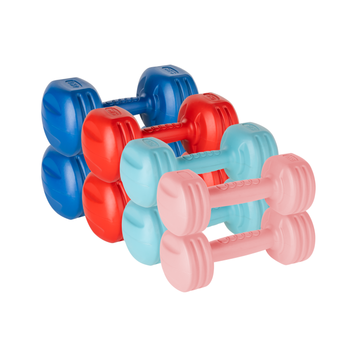 Zestaw hantelek bitumicznych 20kg ( 2x1kg + 2x2kg + 2x3kg + 2x4kg ) , REBEL ACTIVE Zestaw hantelek bitumicznych 20kg ( 2x1kg + 2x2kg + 2x3kg + 2x4kg ) , REBEL ACTIVE