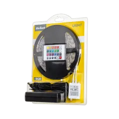 Zestaw oświetleniowy LED (sznur LED RGB, kontroler kolorów, zasilacz)
