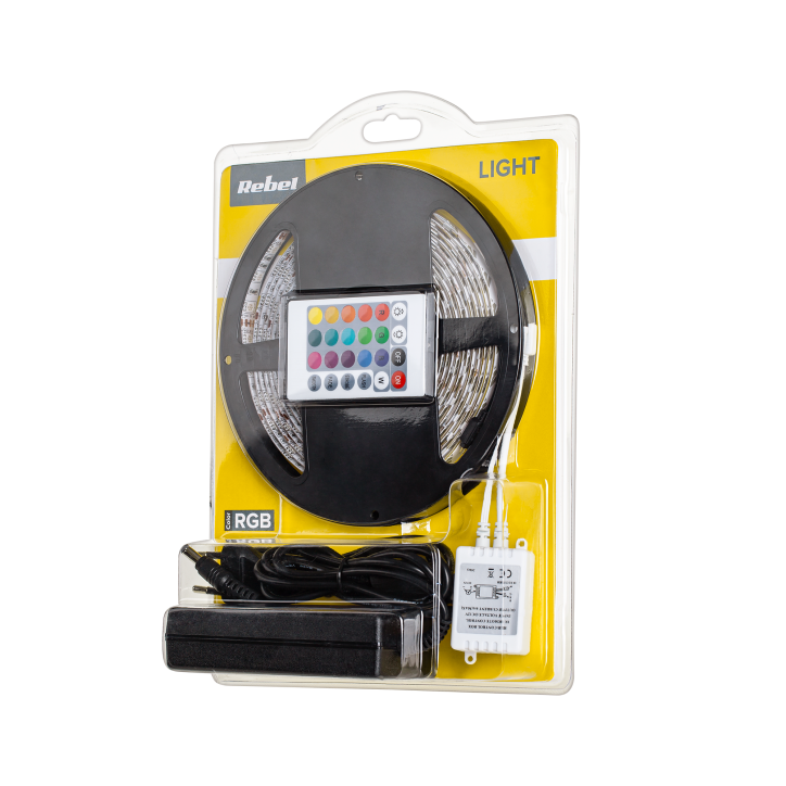 Zestaw oświetleniowy LED (sznur LED RGB, kontroler kolorów, zasilacz) Zestaw oświetleniowy LED (sznur LED RGB, kontroler kolorów, zasilacz)