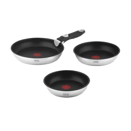 Zestaw patelni z odłączaną rączką 22cm , 24cm 28 cm TEESA FRYING PANS SINGLE HAND