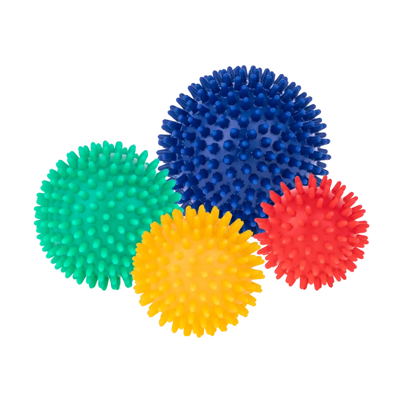Zestaw piłeczek sensorycznych z kolcami do masażu, 4 piłeczki , REBEL ACTIVE Zestaw piłeczek sensorycznych z kolcami do masażu, 4 piłeczki , REBEL ACTIVE