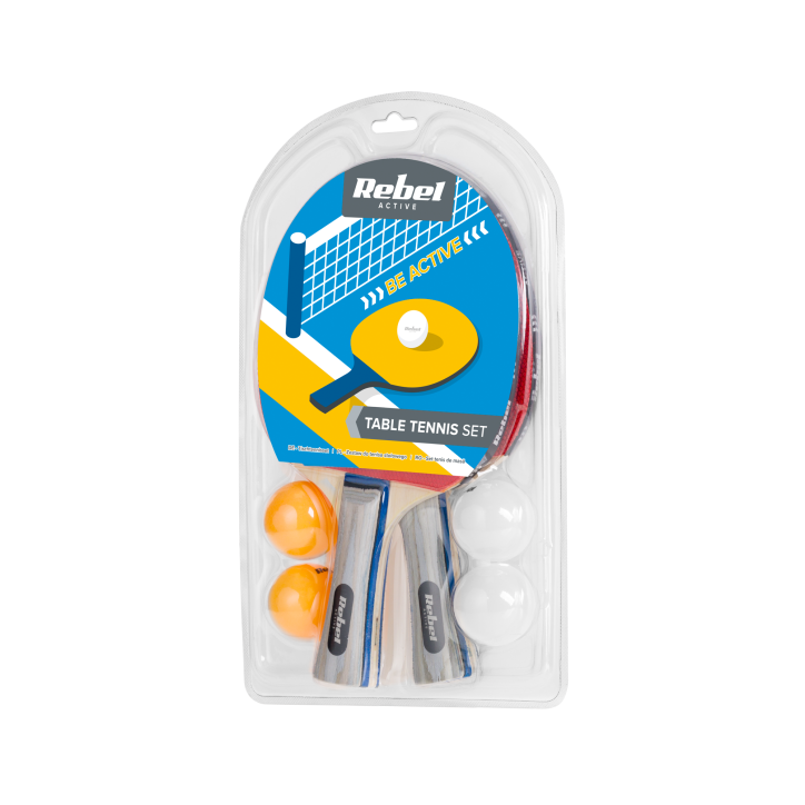 Zestaw rakietek do tenisa stołowego REBEL ACTIVE Zestaw rakietek do tenisa stołowego REBEL ACTIVE