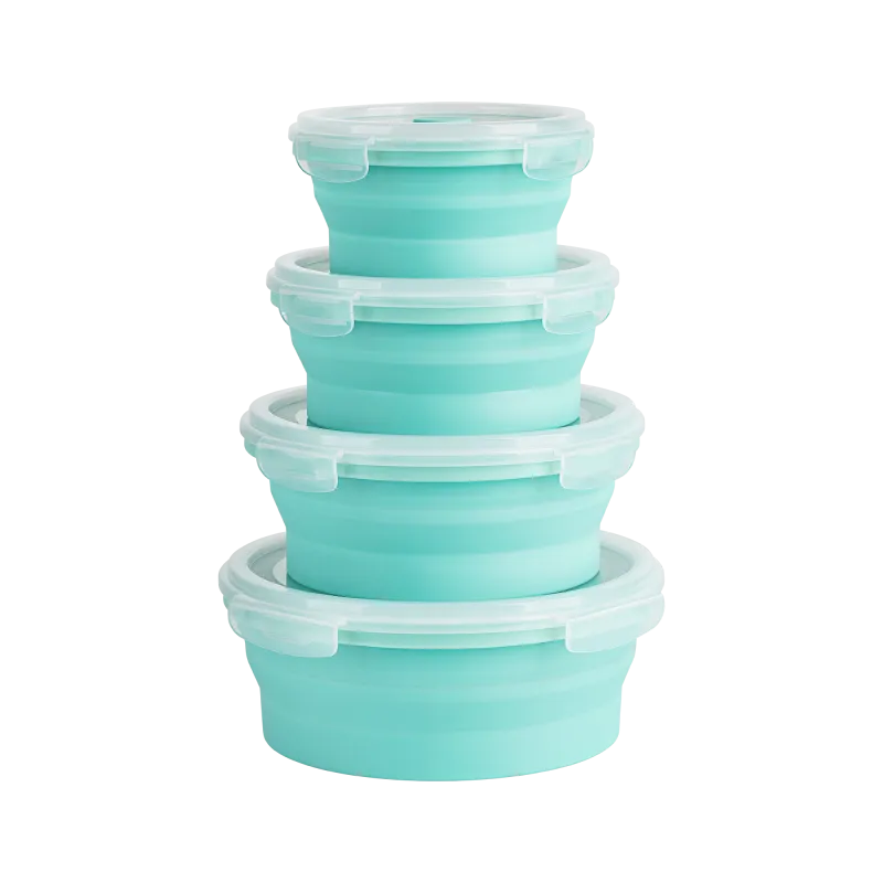 Zestaw składanych pojemników okrągłe