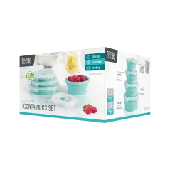 Zestaw składanych pojemników okrągłe