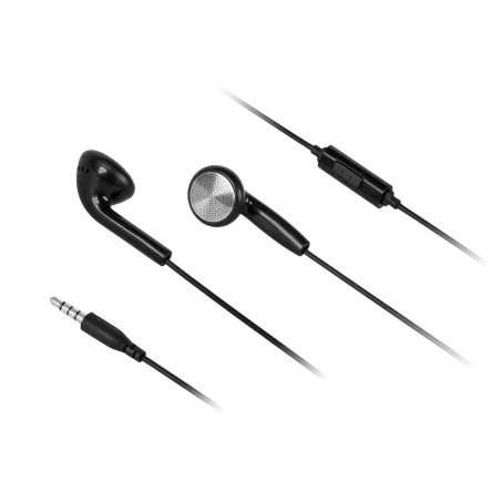 Zestaw słuchawkowy czarny jack 3,5mm (oryginalnie wykorzystywany w tel. Kruger&Matz)