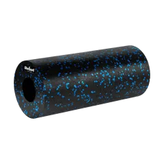 Zestaw wałek do masażu, mini roller, 2 piłki, 2 duoball-e , 6 elementów, kolor czarno-niebieski, materiał EPP, REBEL ACTIVE