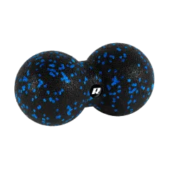 Zestaw wałek do masażu, mini roller, 2 piłki, 2 duoball-e , 6 elementów, kolor czarno-niebieski, materiał EPP, REBEL ACTIVE