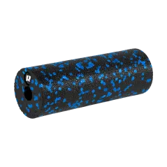 Zestaw wałek do masażu, mini roller, 2 piłki, 2 duoball-e , 6 elementów, kolor czarno-niebieski, materiał EPP, REBEL ACTIVE