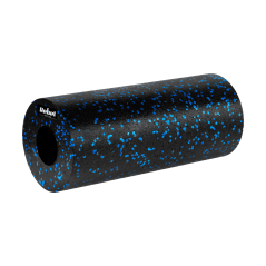 Zestaw wałek do masażu, roller, piłka, duoball , 3 elementy, kolor czarno-niebieski, materiał EPP, REBEL ACTIVE