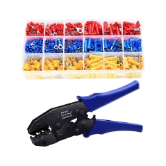 Zestaw zaciskarka z konektorami izolowanymi 700szt. E5963