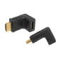 Złącze kątowe HDMI gniazdo-wtyk LXHD49