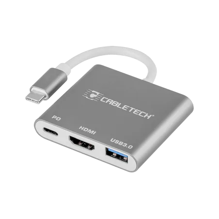 Złącze adapter Cabletech wtyk Typu C - gniazda USB 3.0 HDMI 2.0 Typu C