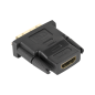 Złącze adapter wtyk DVI (24+1) dual link - gniazdo HDMI Złącze adapter wtyk DVI (24+1) dual link - gniazdo HDMI