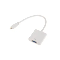 Złącze adapter wtyk MICRO HDMI - gniazdo VGA +AUDIO