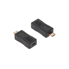 Złącze adaptor gniazdo USB mini - wtyk USB micro