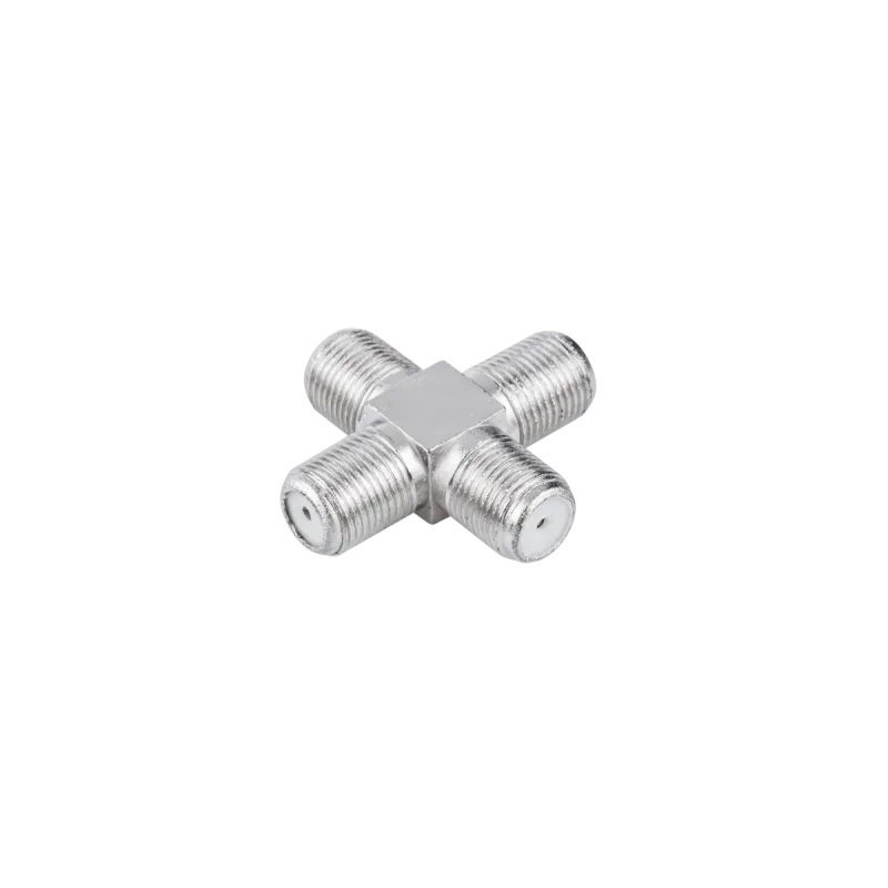 Złącze czwórnik "F" 4GN metal