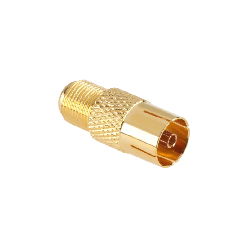 Złącze gn. TV-gniazdo F CU złote Złącze gn. TV-gniazdo F CU złote